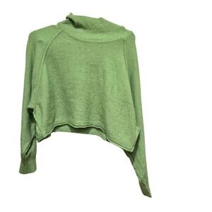Urban Outfitters Green Cropped Turtleneck Sweater L Y2K